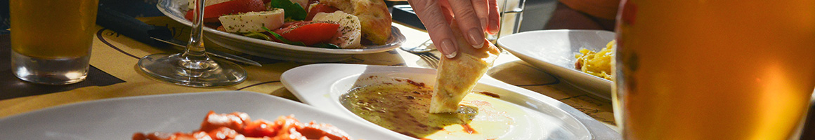 Eating Mediterranean Turkish at My Gyro Turkish Cuisine restaurant in Stratford, CT.
